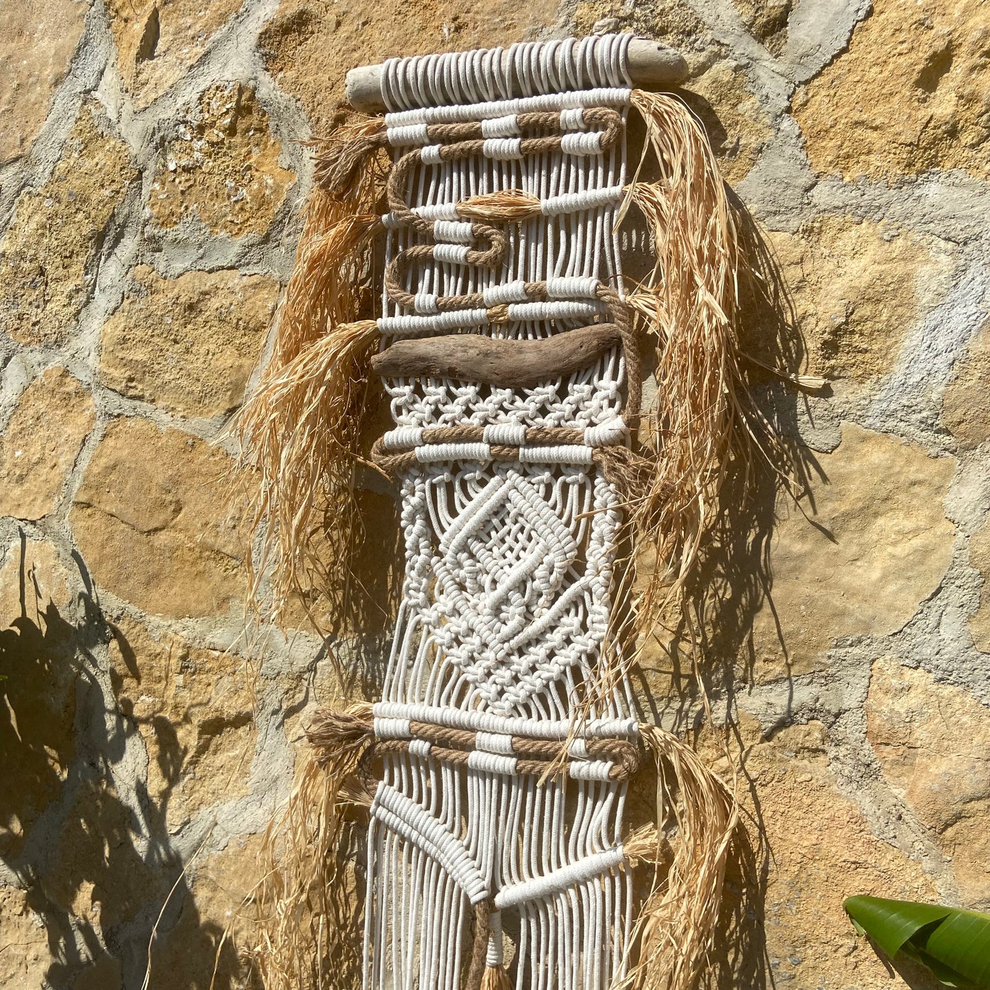 Tapiz 116 - Ritual de raíces – Tapiz Hecho a Mano – Decoración Boho Chic – Arte Textil Moderno – Macraweaving Único macramé