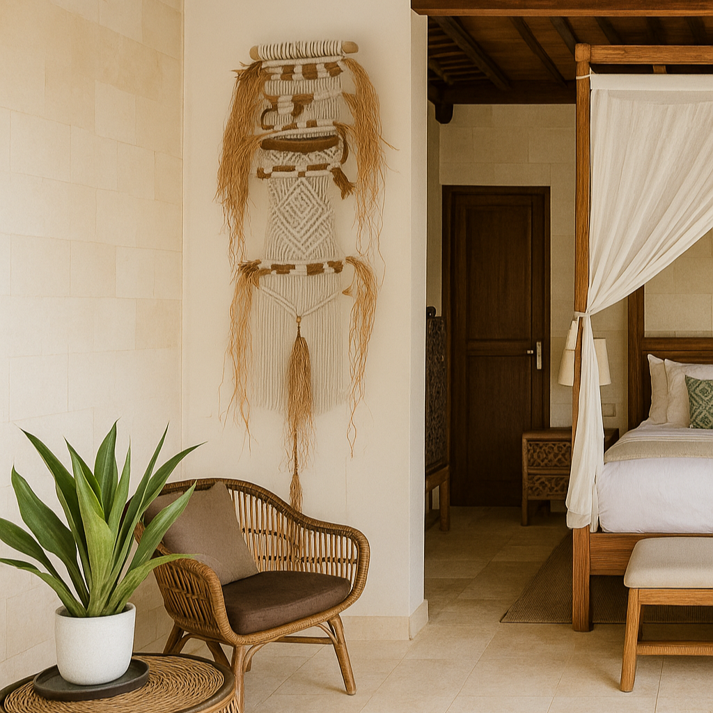 Tapiz 116 - Ritual de raíces – Tapiz Hecho a Mano – Decoración Boho Chic – Arte Textil Moderno – Macraweaving Único macramé